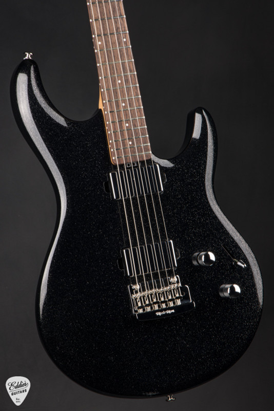 Ernie Ball Music Man Luke 4 Steve Lukather Artist Signature Electric Guitar in Black Sparkle
