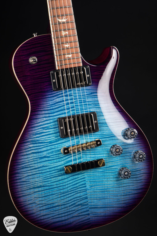 Paul Reed Smith Eddie’s Guitars Wood Library McCarty 594 Singlecut Swamp Ash/Cocobolo Electric Guitar in Aquableux Purple Burst