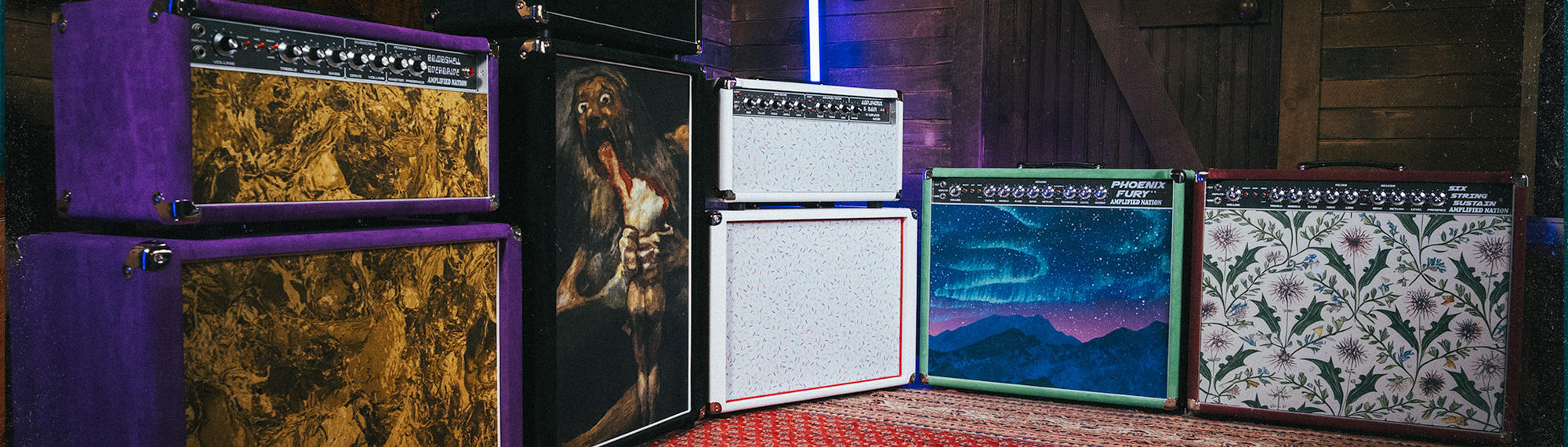 Amplified Nation Amps in a Studio Setting