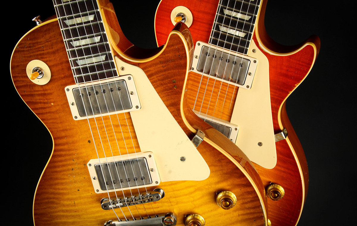 A Group of Gibson Guitars