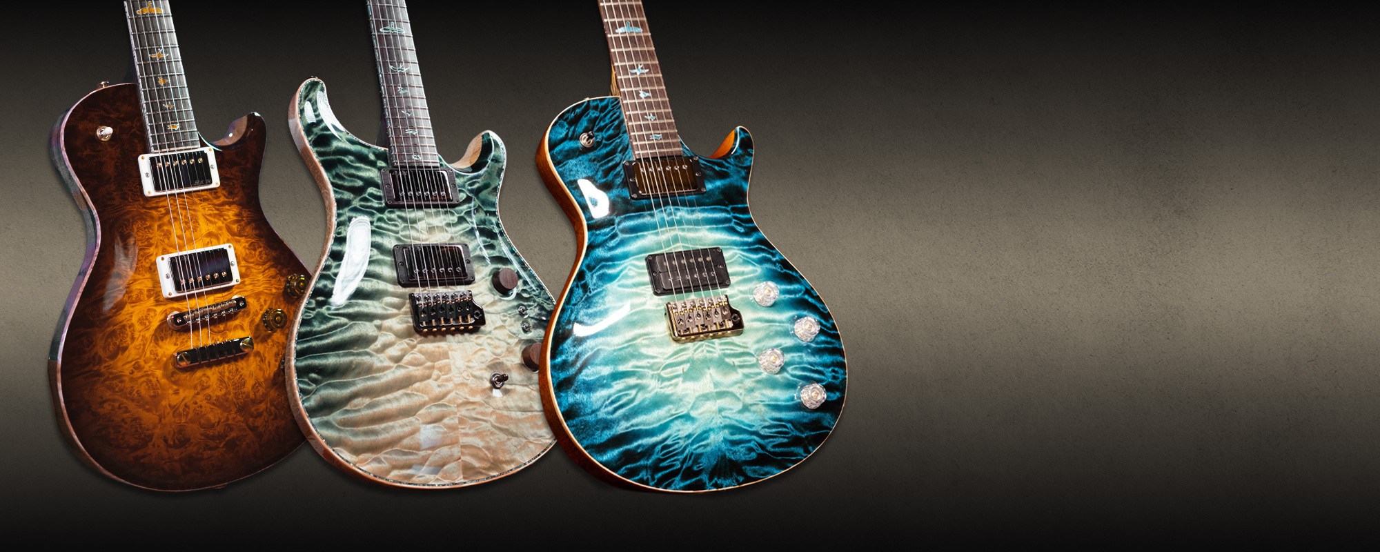 A Group of PRS Private Stock Guitars