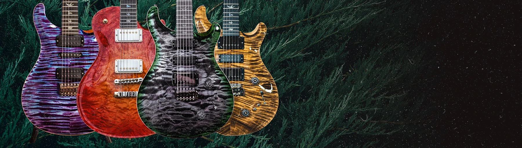 A Group of PRS Electric Guitars