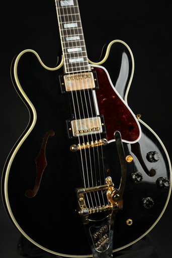 Gibson Custom Shop 1959 ES-355 Reissue Aged Ebony Bigsby 8.14