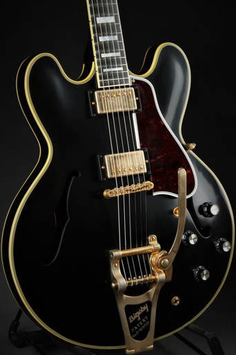 Gibson ES-355 Ebony Bigsby VOS 9.0 #11696717 - Eddie's Guitars