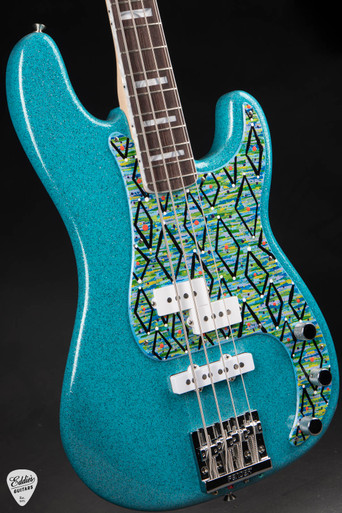 ベース Fender Custom Shop Jazz - Green Sparkle 414669_Fender-1-6__96918.
