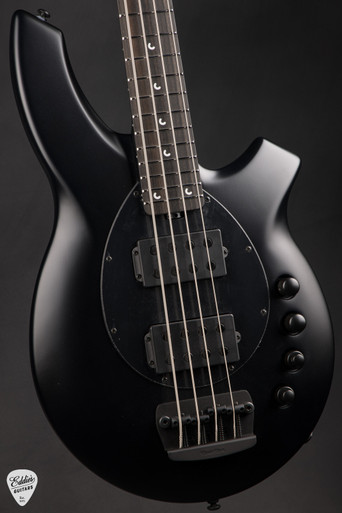 Ernie Ball Music Man Bongo 4 HH - Stealth Black - Eddie's Guitars