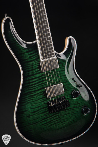 2024 - Mayones Regius Core V24 6 - Transparent Dirty Green Burst