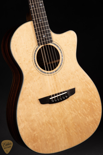 Goodall Parlor 14 Fret Cutaway - Bearclaw Sitka Spruce & Macassar