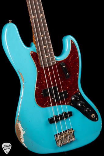 Fender Custom Shop 1964 Jazz Bass Heavy Relic P/J - Taos Turquoise