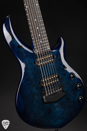 Ernie Ball Music Man BFR Majesty 7 - Blue Ink #6/50 - Eddie's Guitars