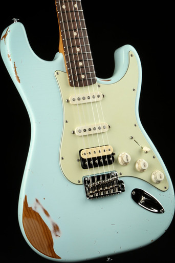 Suhr Classic S Antique Roasted - Sonic Blue #63846 - Eddie's Guitars