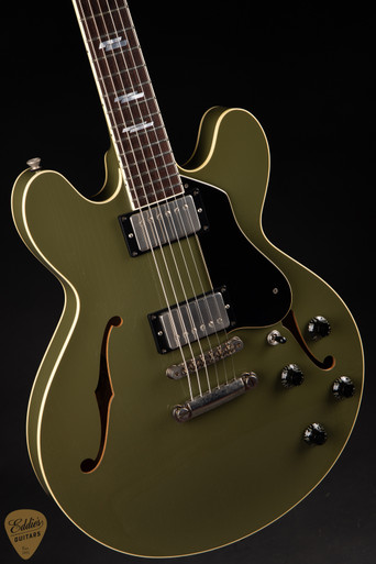 イルコルボ Collings I-35 LC Aged/ThroBaks - Olive Drab - Eddie's Guitars
