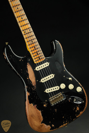 ★P90 Relic Vintage Black Stratocaster ★ Fender Custom Shop 1959 Time Machine Heavy Relic Stratocaster