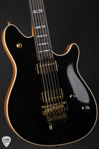 EVH USA Custom Shop Wolfgang 2H FR - Gloss Black - Eddie's Guitars
