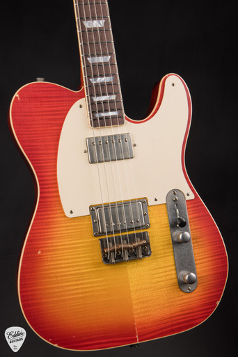 ギター Nash Guitars T59 FLM Nash T59 Flame Maple Top - Cherry Sunburst - Eddie's Guitars