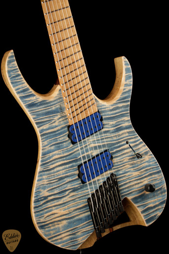 2023 - Mayones Hydra Elite VF 7 - Jeans Blue Gloss - Eddie's Guitars