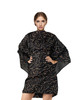 Female Model Wearing Black and Rose Gold Bobby Pin Pattern All Purpose Cape 