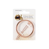 Large Rose Gold Hair Barrette in Retail Packaging