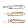 Image of Three Safety Pin Hair Barrettes