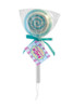 Mint Pumice Pops Circular Pattern on Pumice Stone, Extended Handle and Hanging Hoop in packaging