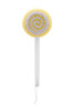 Yellow Pumice Pops Circular Pattern on Pumice Stone, Extended Handle and Hanging Hoop