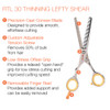 Roc-it Dog RTL 30 Thinning LEFTY Shear - Features Call Out