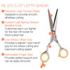 Roc-it Dog RL 575 5.75" LEFTY Shear - Features Call Out