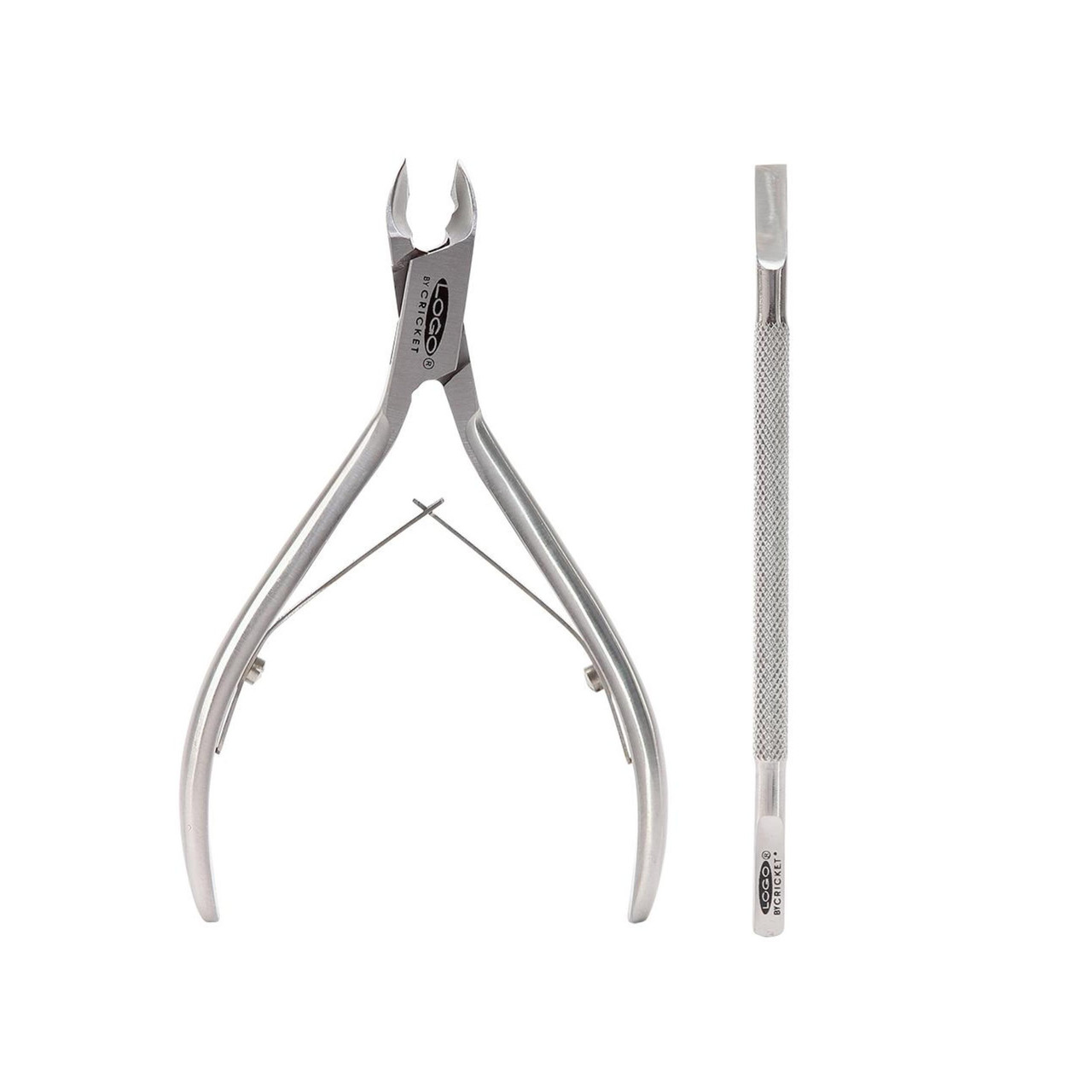 Logo Acrylic Professional Cuticle Nipper & Pusher Set Cricket Company