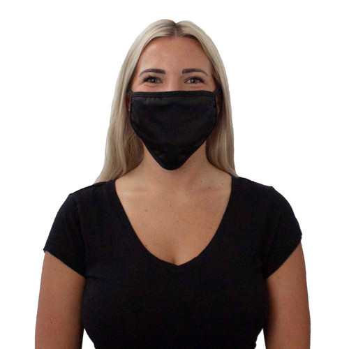 Model Wearing Reusable Double Layer Face Mask Model Wearing Reusable Double Layer Face Mask