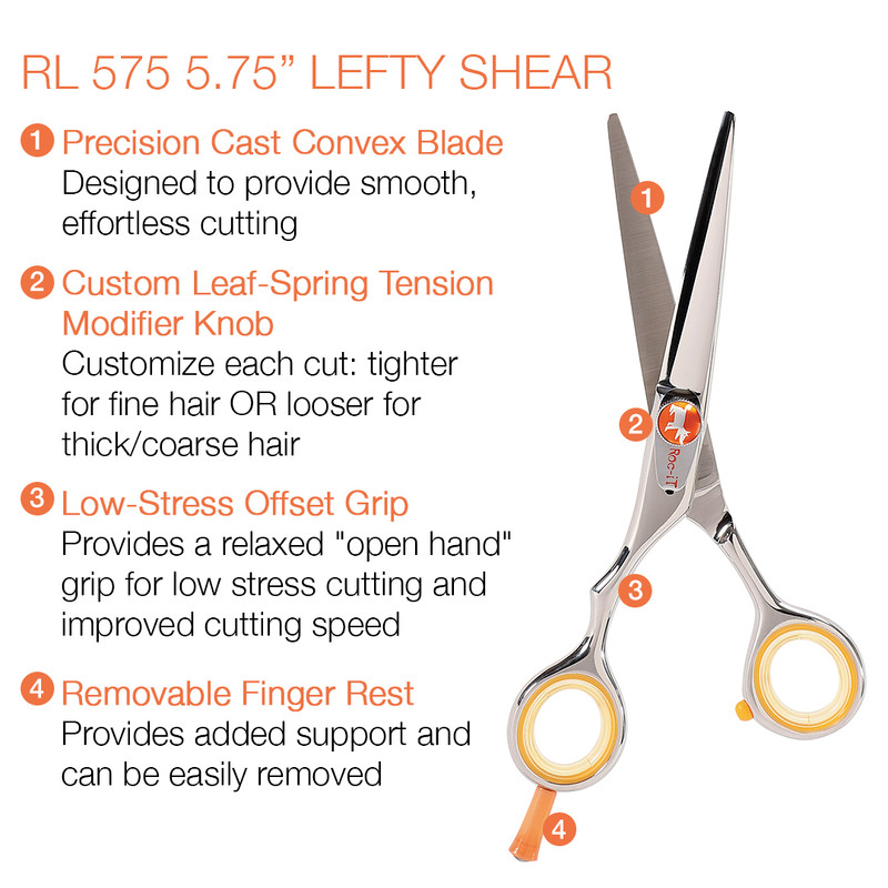 Etaro LCR-55 Left Handed Scissors - 5.5 Inches