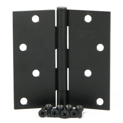 Square Corner Door Hinge - 2 Pack SMH40SQ  in Oil Rubbed Bronze