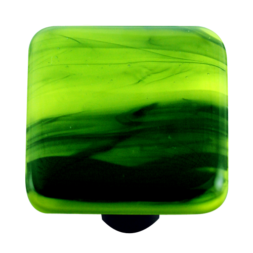 Swirl Collection Spring Green and Black Knob