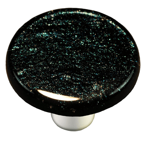 Dark Metallic Blue Round Knob