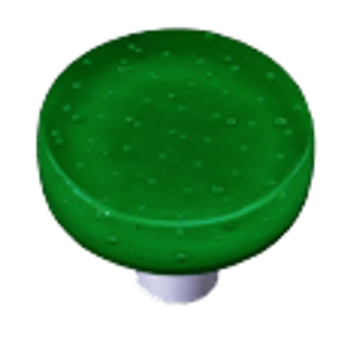 Bubbles Dark Forest Green Circle Knob