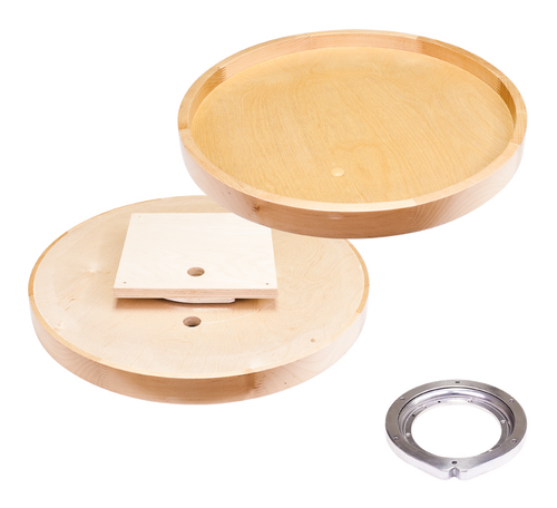 28'' Round Wooden Lazy Susan with Swivel LSR28-S  in