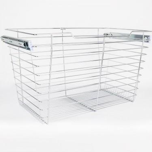 Closet Pullout Basket 14''D x 23''W x 17''H POB1-142317 in Polished Chrome