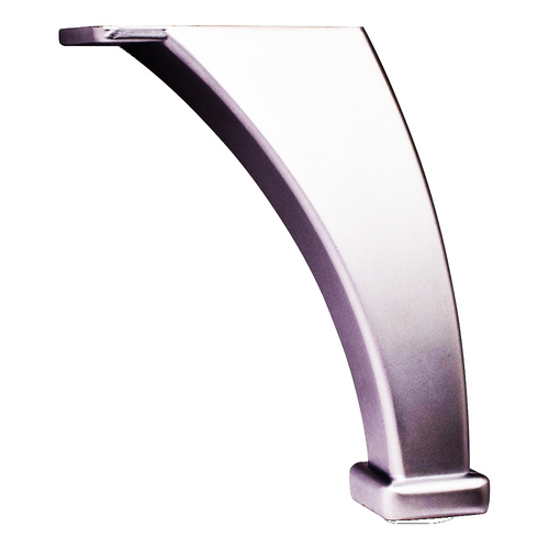 Squared Furniture Leg 89101 in Brushed Chrome