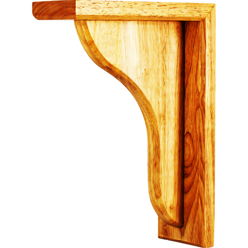 Simple Wood Bar Bracket CORM-3 in Alder
