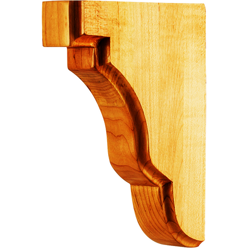 Square Edge Bar Bracket CORSQ-1 in Alder