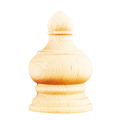 Traditional Transition Finial TF250 in Alder