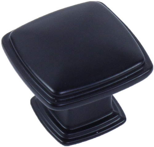 Matte Black 1-1/4'' (31mm) Square Knob