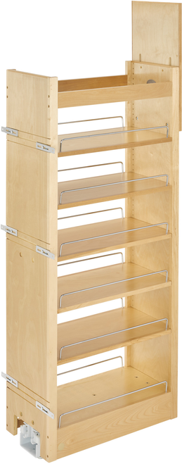 Rev-A-Shelf 11 in W x 51 in H Wood Pantry Pullout Soft Close 448-TP51-1