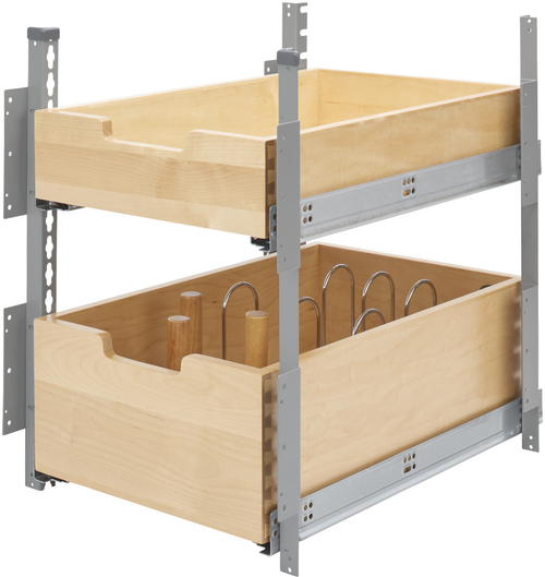 Rev-A-Shelf 15 in Wood Pilaster System Kit 4PIL-18SC-SV-2