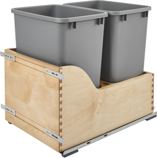 Rev-A-Shelf Double 35 Qrt Pull-Out Waste Container 4WCSC-1835DM-2
