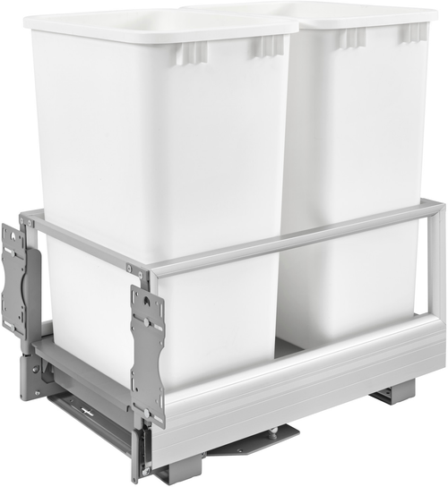 Rev-A-Shelf Double 50 Qrt Pull-Out Waste Container w/Rev-A-Motion 5149-2150DM