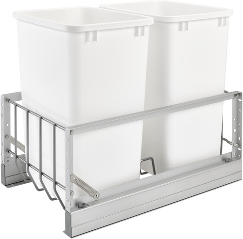 Rev-A-Shelf Double 35 Qrt Pull-Out Waste Containers 5349-18DM