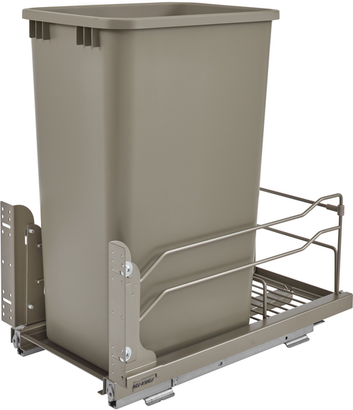 Rev-A-Shelf 50 Qrt Pull-Out Waste Container Soft-Close 53WC-1550SCDM