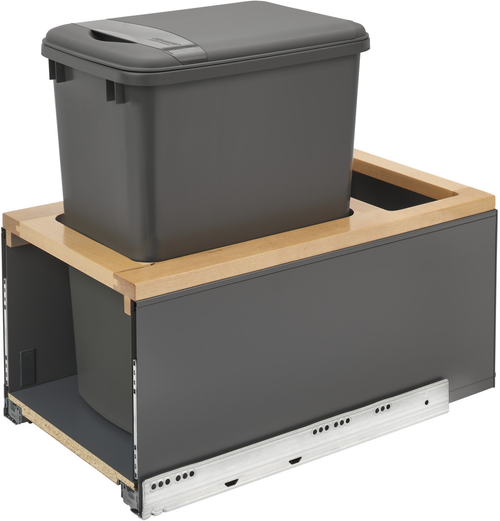 Rev-A-Shelf 35 Qrt LEGRABOX Pull-Out Waste Container w/Soft-Close 5LB-1535OGMP-113