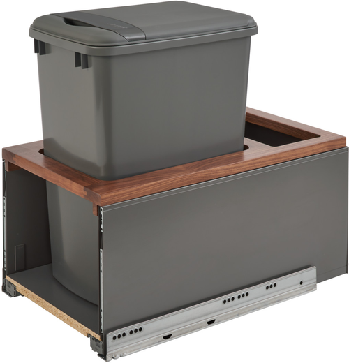 Rev-A-Shelf 35 Qrt LEGRABOX Pull-Out Waste Container w/Soft-Close 5LB-1535OGWN-113