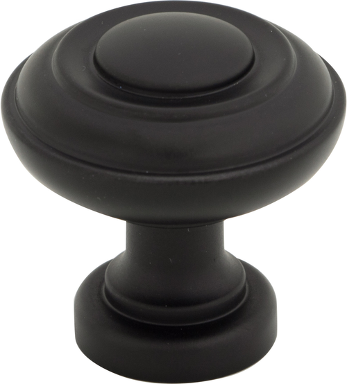 Regent's Park Ulster Knob 1 1/4 Inch Flat Black TK3070BLK